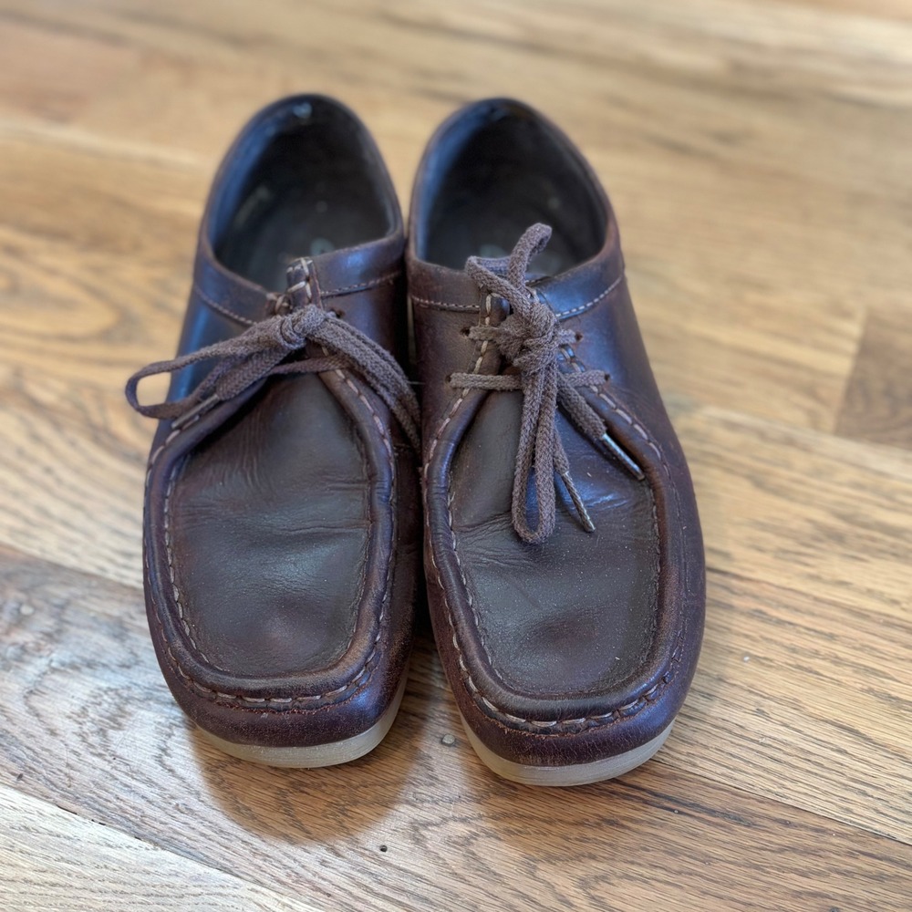 Clarks Padmora 9M Dark Brown Leather Moc Toe Lace Up Oxford Shoes 26060499 - Picture 3 of 9
